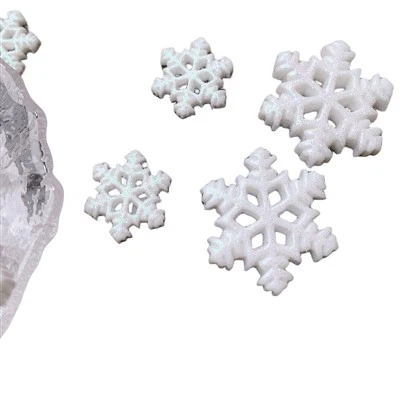 Fiocco di neve in resina natalizia